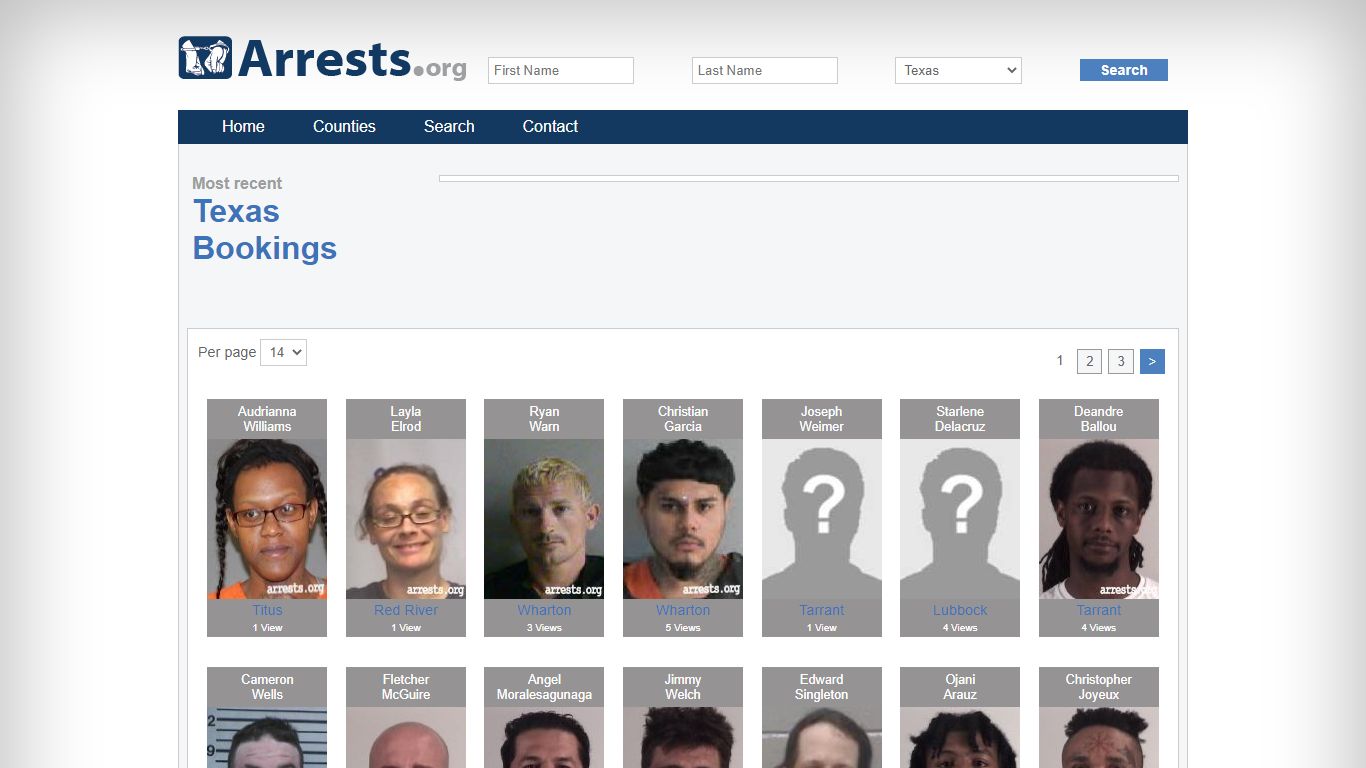 Texas Arrests and Inmate Search